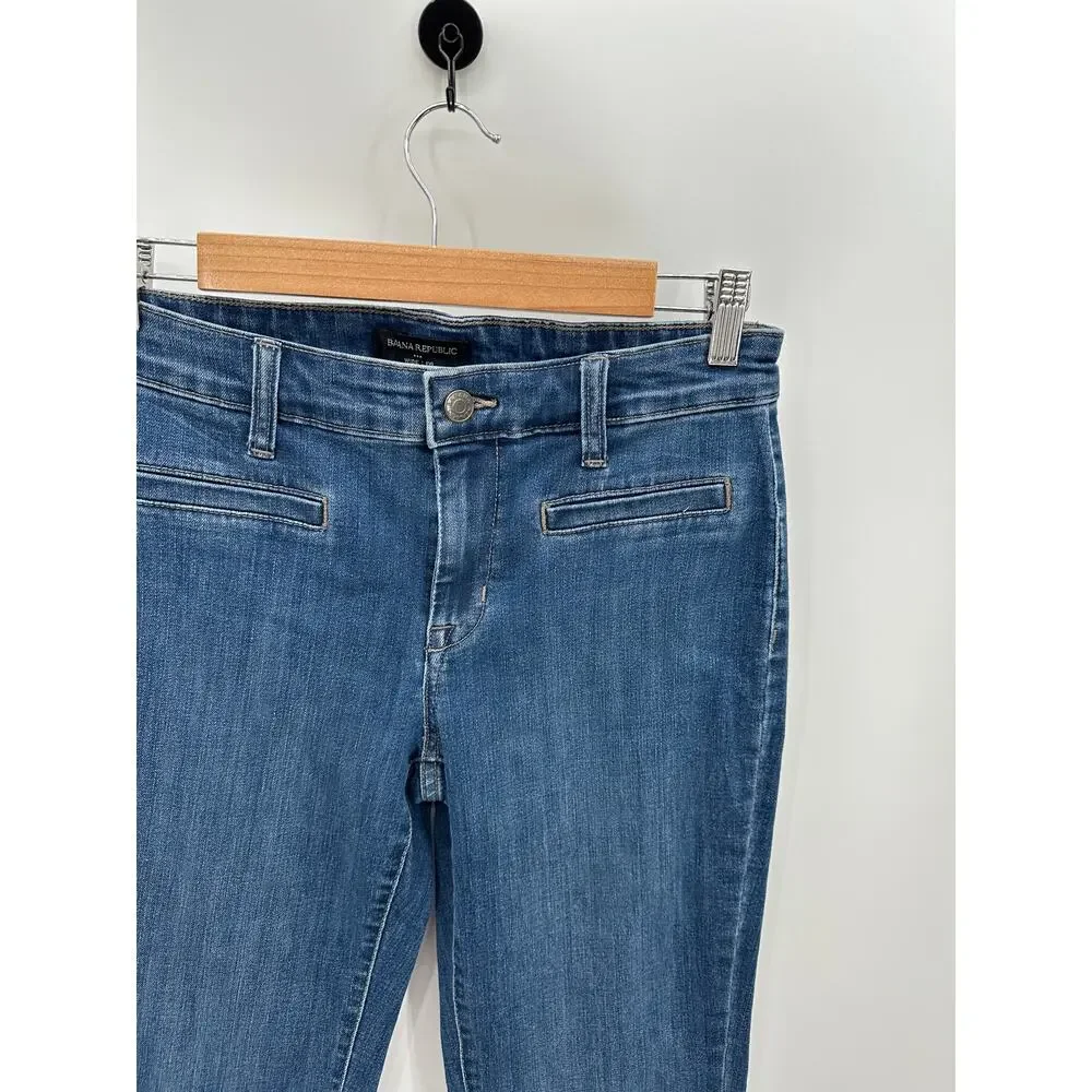 Banana Republic Factory Wide Leg Denim Jeans Flare Womens Size‎ 27/4